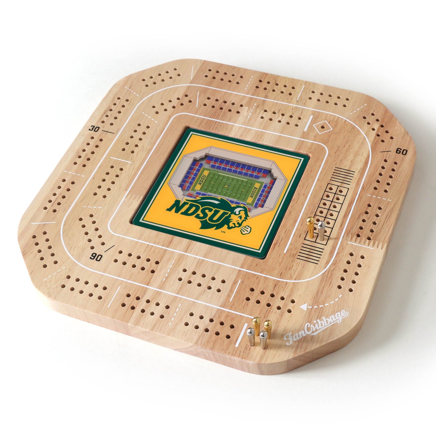 NCAA North Dakota State Bison StadiumView Cribbage