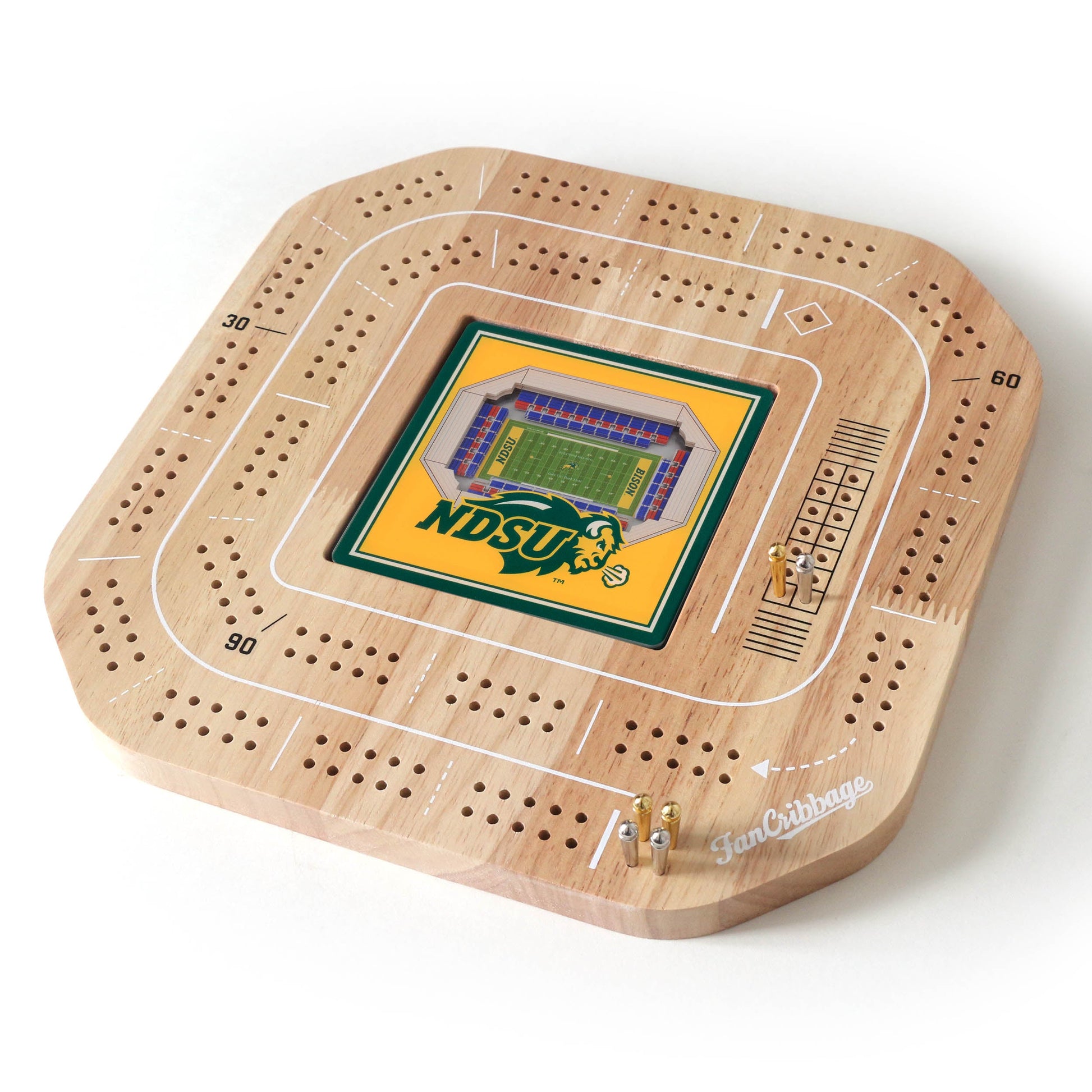 NCAA North Dakota State Bison StadiumView Cribbage