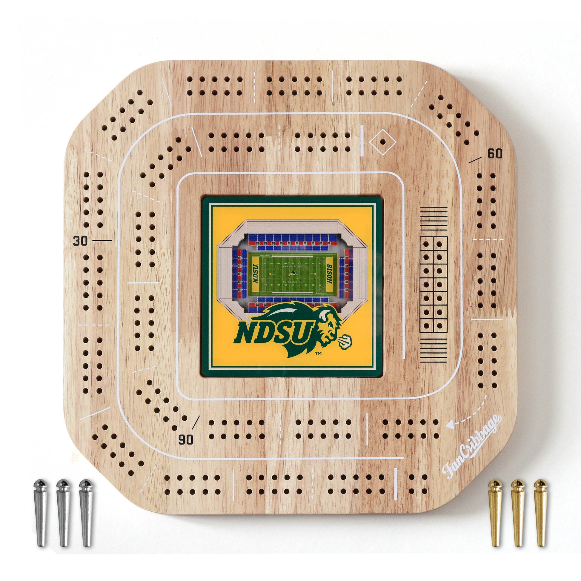 NCAA North Dakota State Bison StadiumView Cribbage