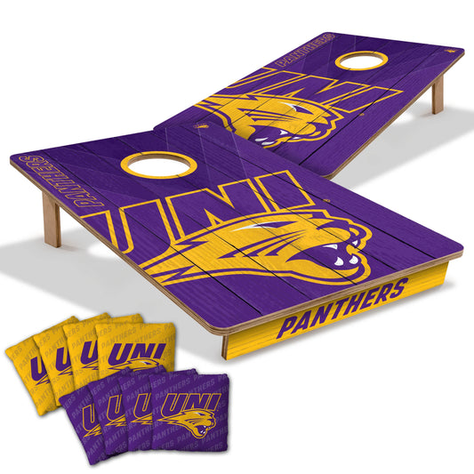NCAA Northern Iowa Panthers 2' X 3' All-Wood Cornhole Set-main