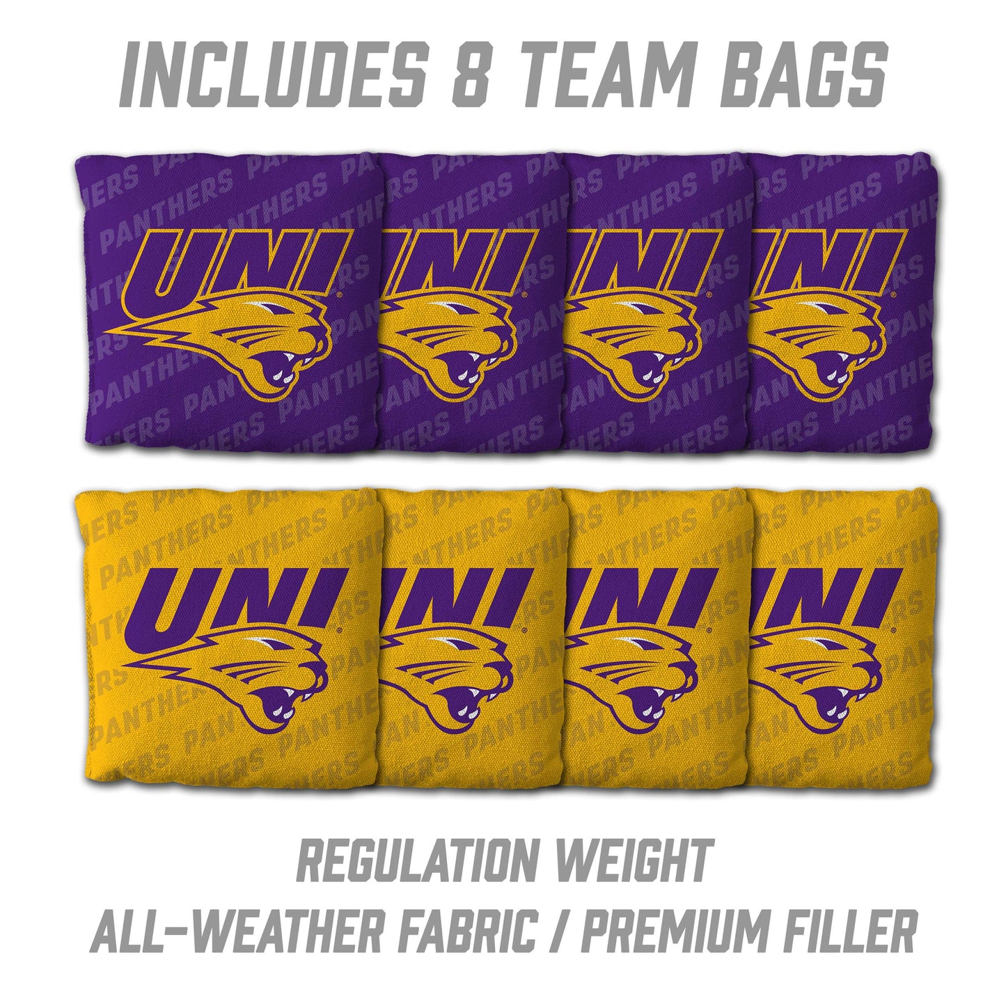 NCAA Northern Iowa Panthers 2' x 4' Slogan Series Cornhole