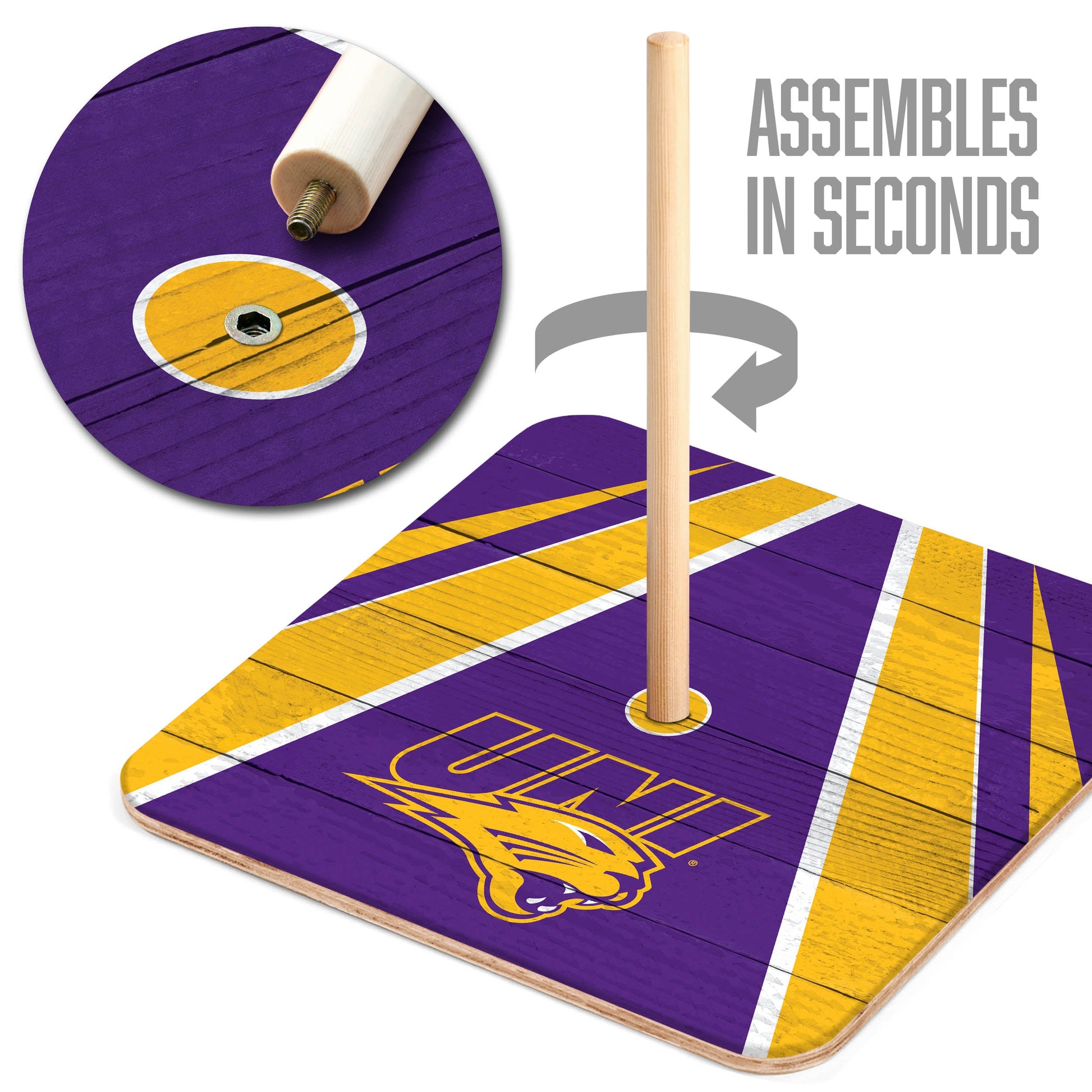 NCAA Northern Iowa Panthers Horseshoe Bag Game
