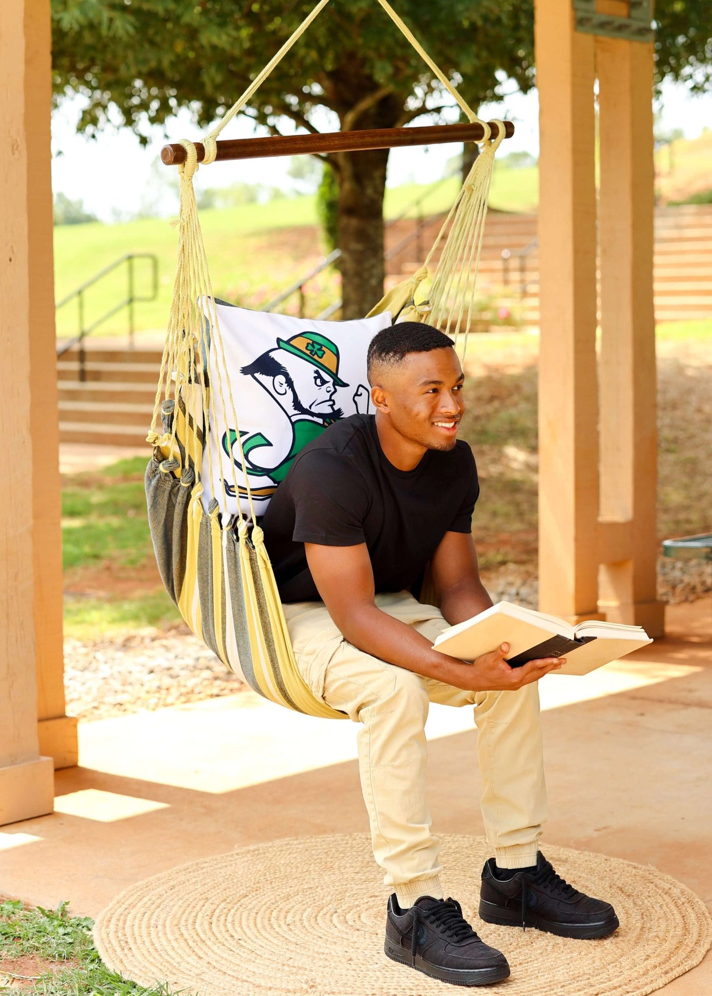 Notre Dame Fighting Irish Mascot Hammock Chair Swing