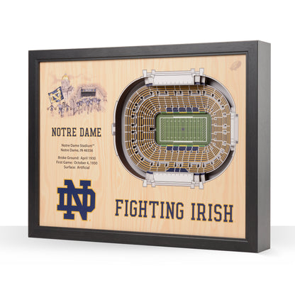 NCAA Notre Dame Fighting Irish 25-Layer StadiumView Wallart