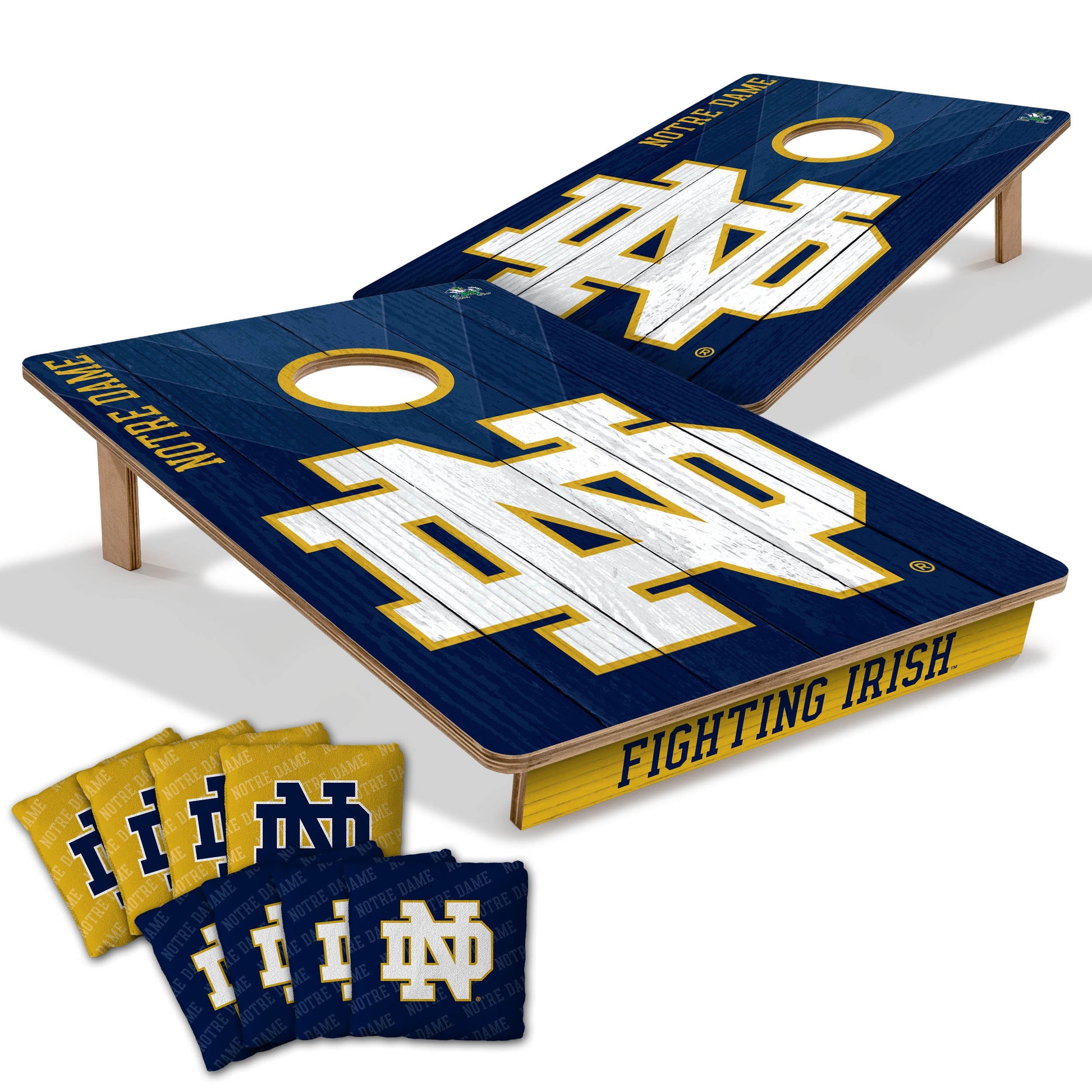 NCAA Notre Dame Fighting Irish 2' X 3' All-Wood Cornhole Set-main