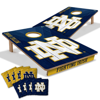 NCAA Notre Dame Fighting Irish 2' X 3' All-Wood Cornhole Set-main