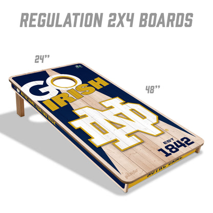 NCAA Notre Dame Fighting Irish 2' x 4' All-Wood Cornhole Set