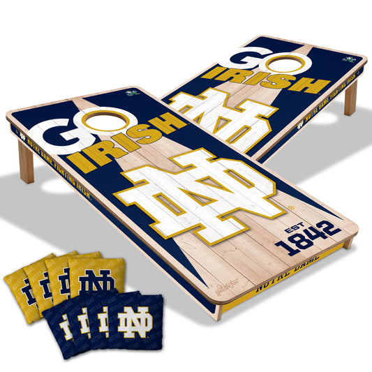 NCAA Notre Dame Fighting Irish 2' x 4' All-Wood Cornhole Set