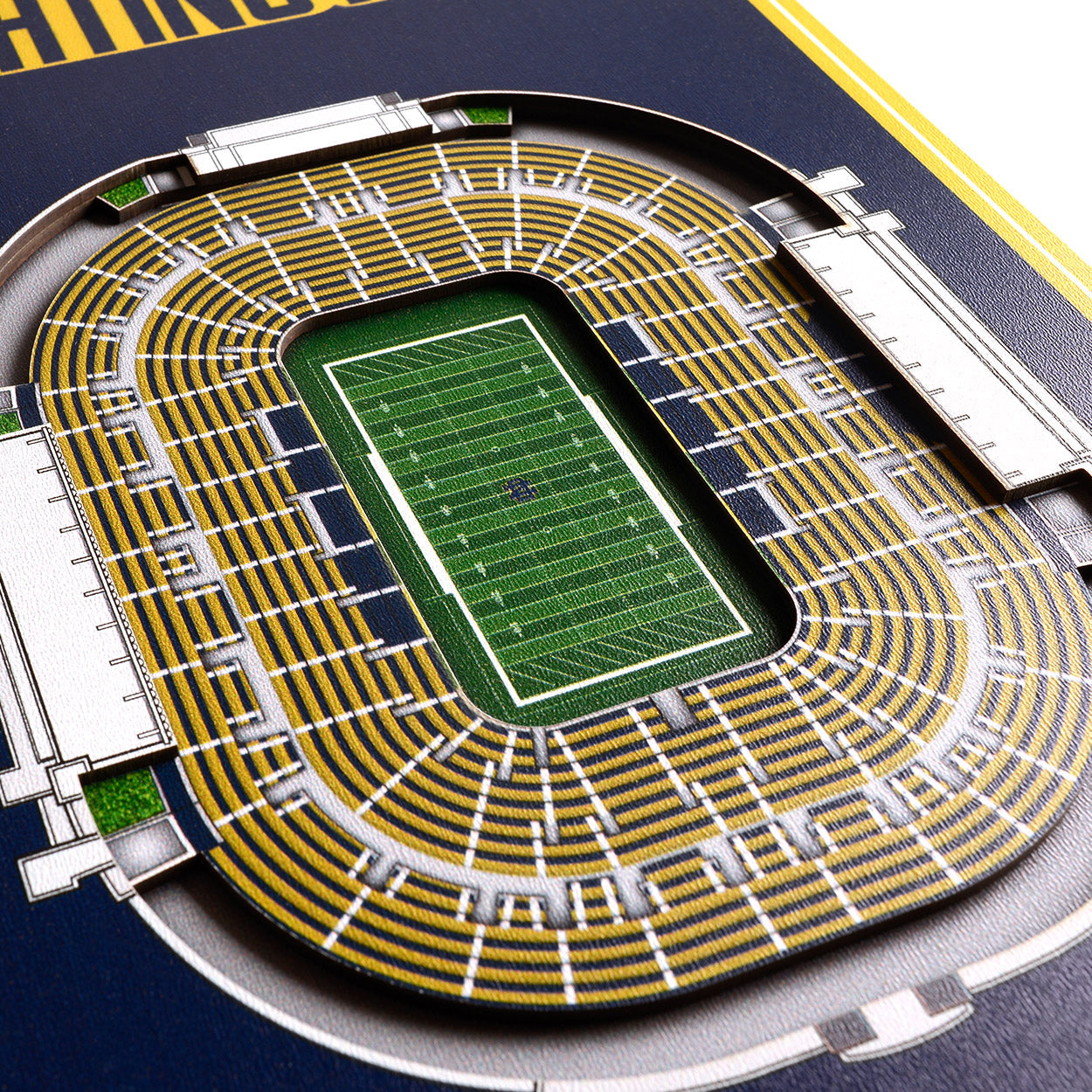 NCAA Notre Dame Fighting Irish 3D Stadium Banner 8' X 32'
