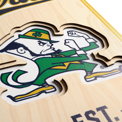 NCAA Notre Dame Fighting Irish 3D Stadium Banner 8' X 32'