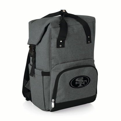 San Francisco 49ers - On The Go Roll-Top Backpack Cooler
