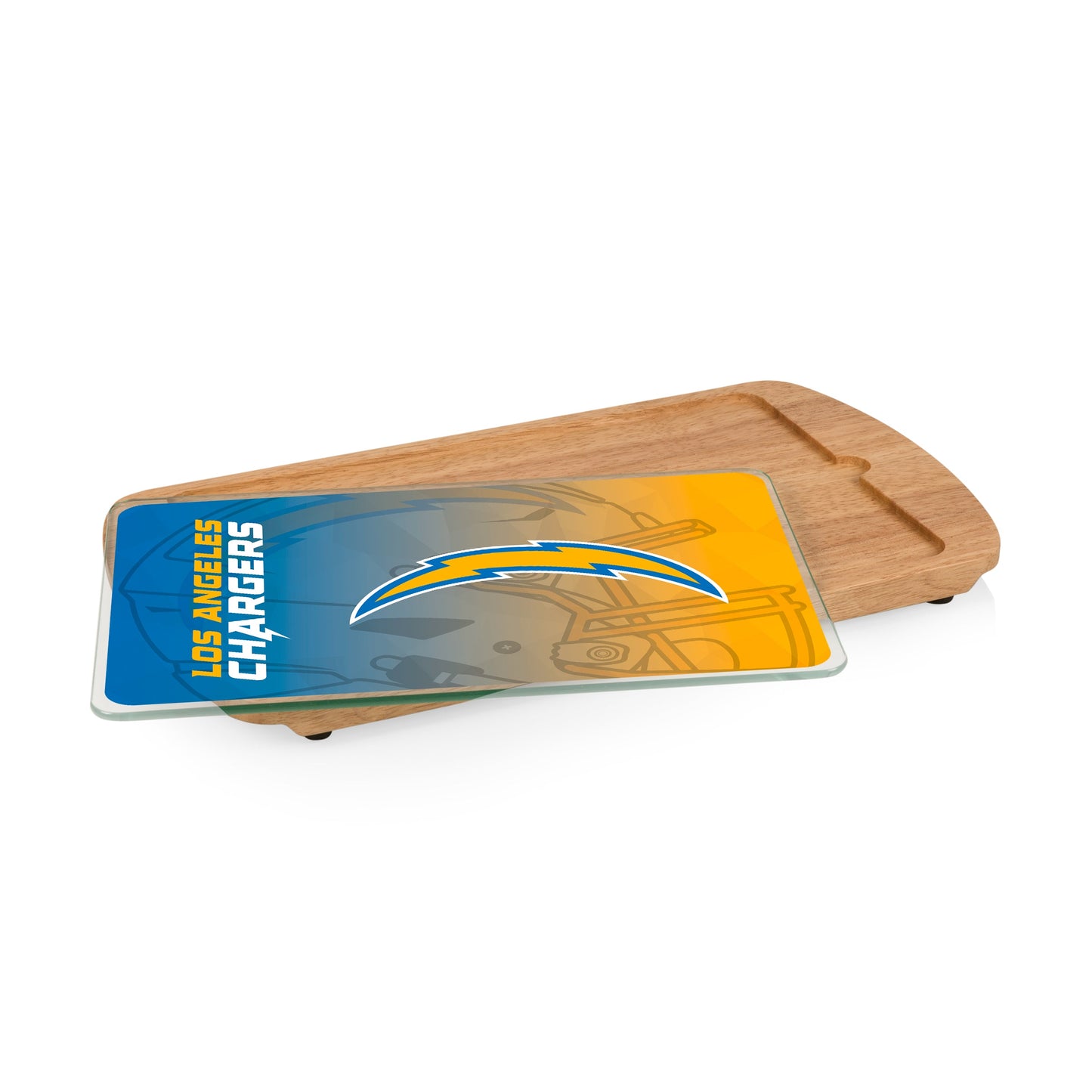 Los Angeles Chargers - Billboard Glass Top Serving Tray