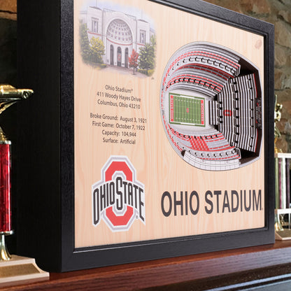 NCAA Ohio State Buckeyes 25-Layer StadiumView Wallart