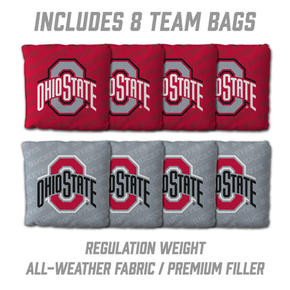 NCAA Ohio State Buckeyes 2' X 3' All-Wood Cornhole Set - Alt 3