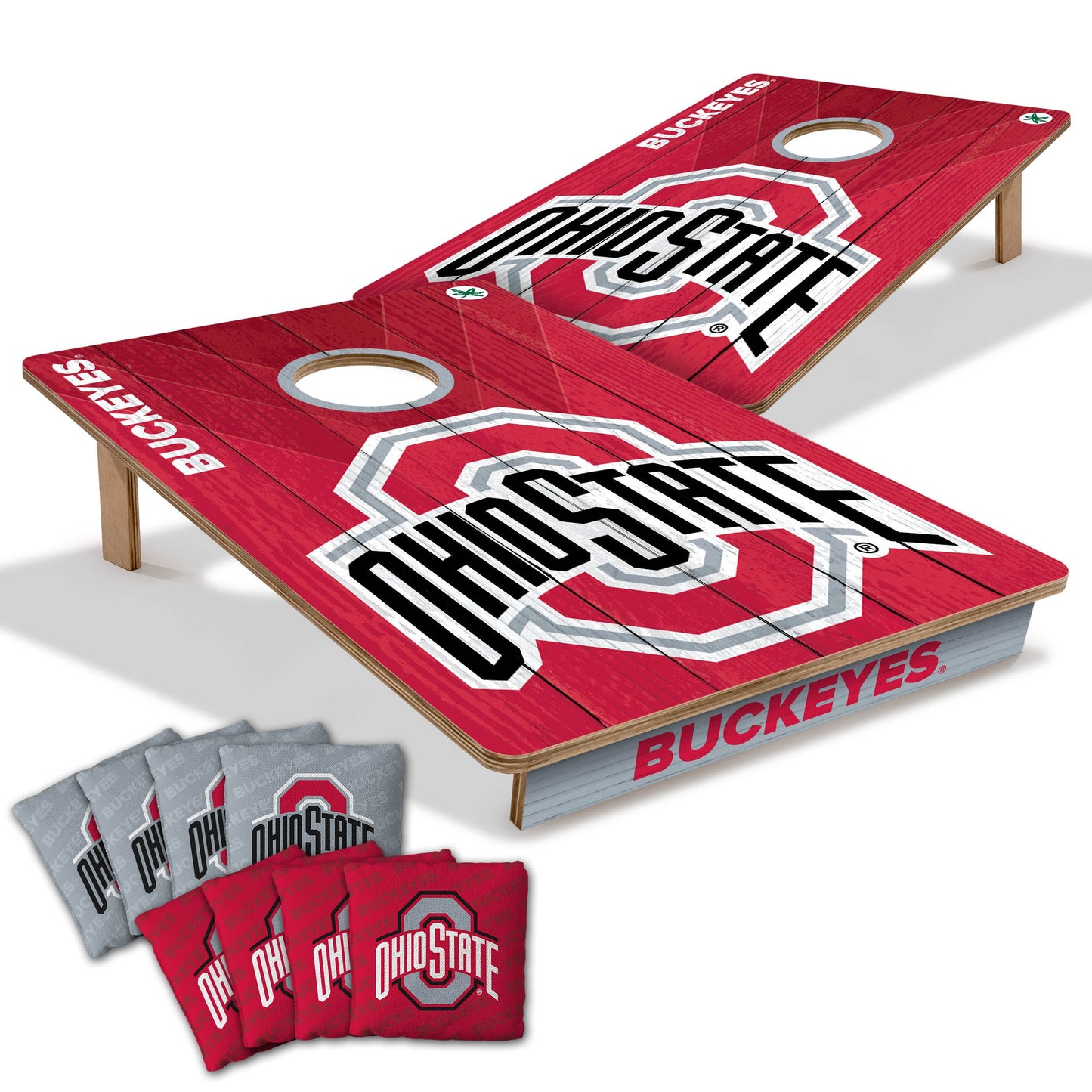 NCAA Ohio State Buckeyes 2' X 3' All-Wood Cornhole Set-main-main