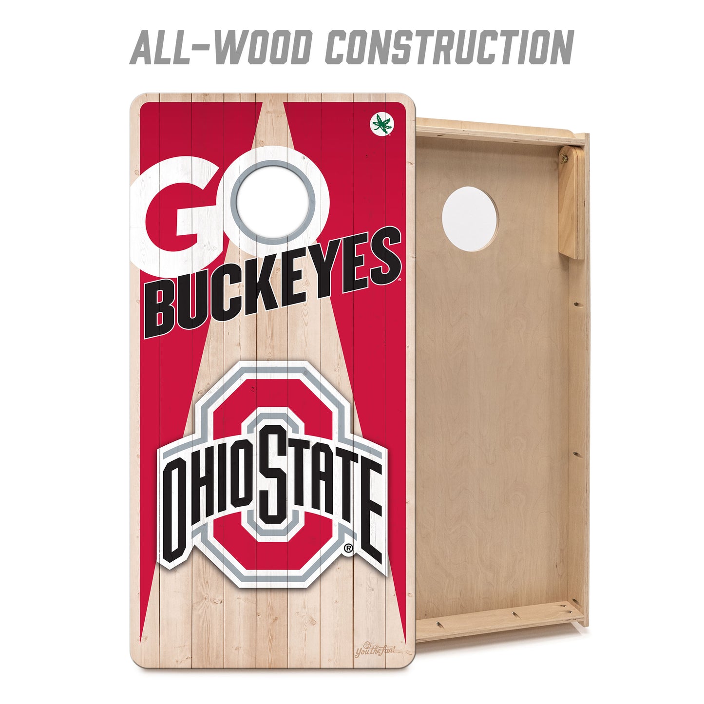 NCAA Ohio State Buckeyes 2' x 4' All-Wood Cornhole Set