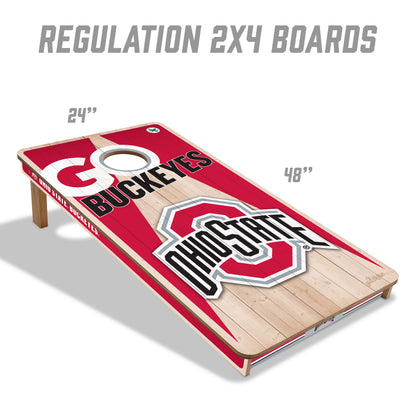 NCAA Ohio State Buckeyes 2' x 4' All-Wood Cornhole Set
