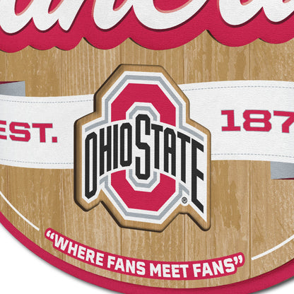 Ohio State Buckeyes Fan Cave Sign Alt 3