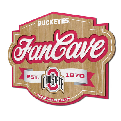 Ohio State Buckeyes Fan Cave Sign