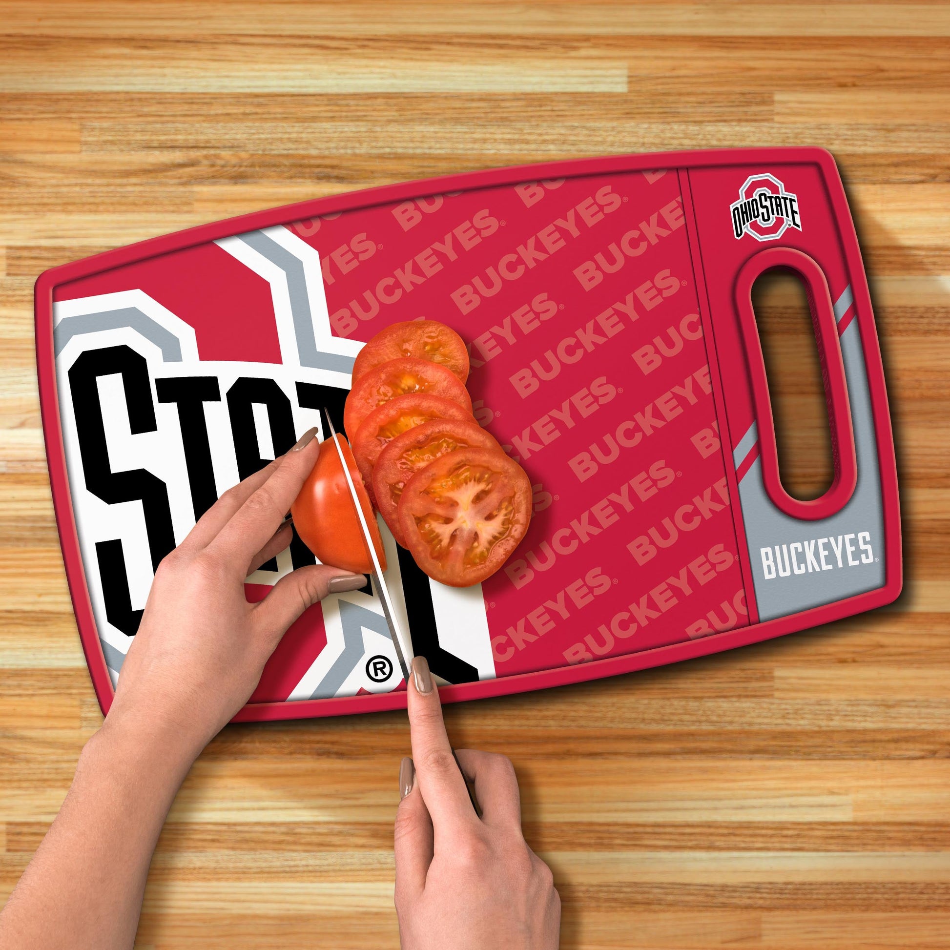 Ohio State Buckeyes Logo Series Cutting Board Alt 3