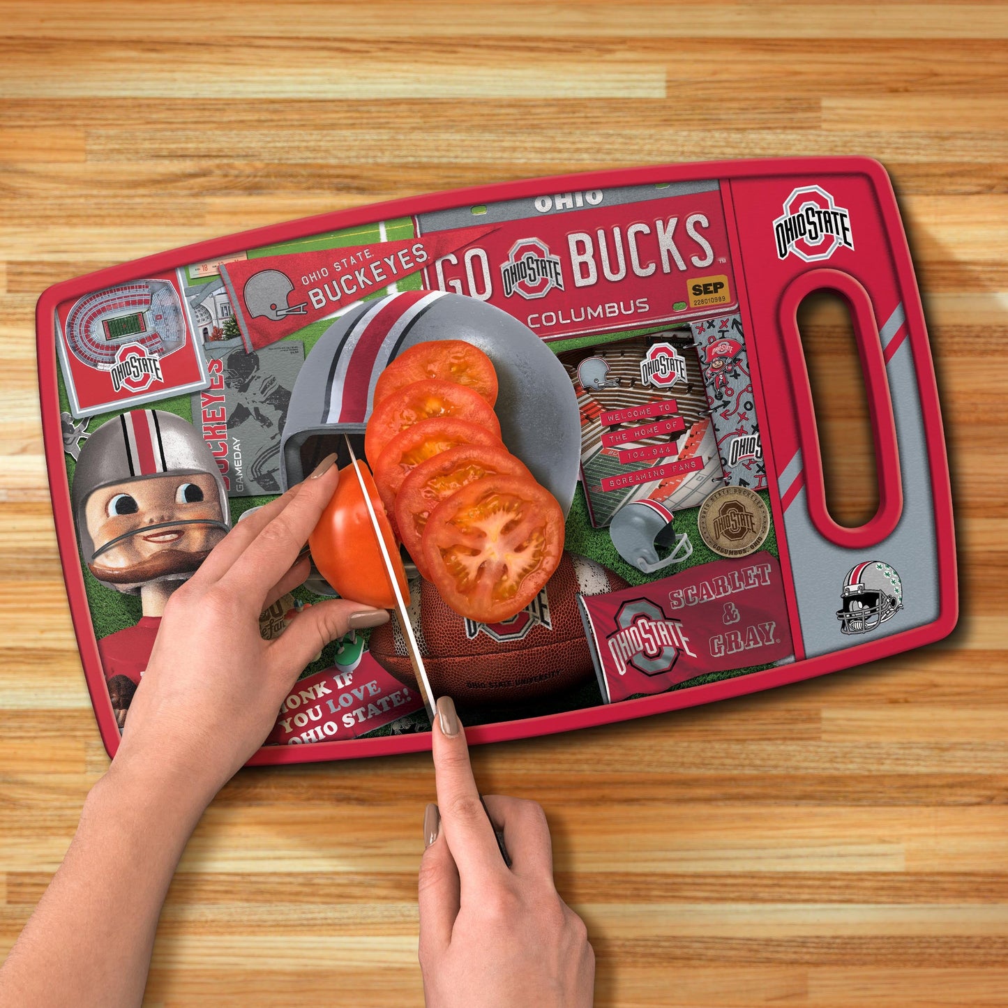 Ohio State Buckeyes Retro Series Cutting Board Alt 3