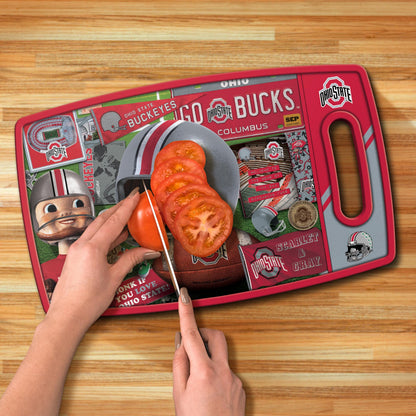 Ohio State Buckeyes Retro Series Cutting Board Alt 3