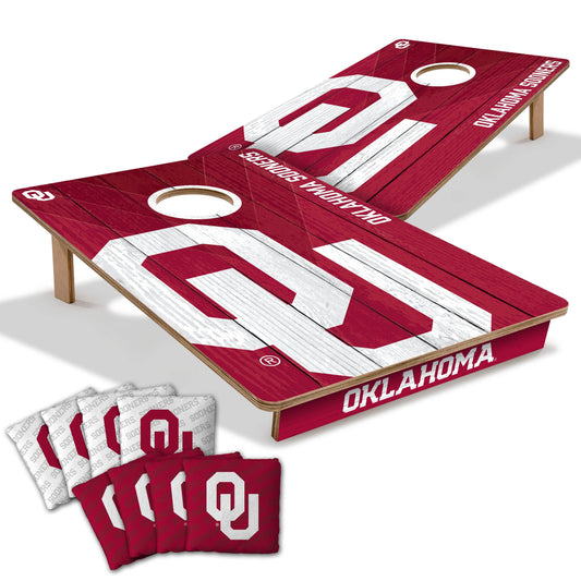 NCAA Oklahoma Sooners 2' X 3' All-Wood Cornhole Set-main