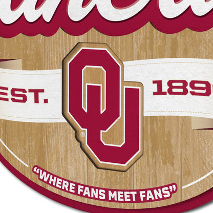 Oklahoma Sooners Fan Cave Sign Alt 3