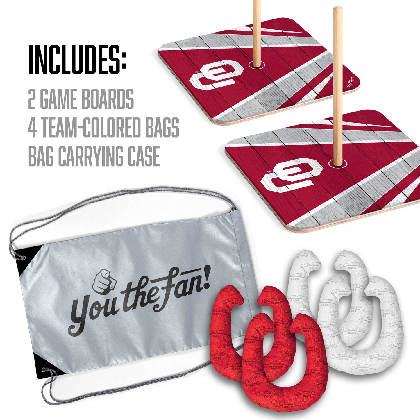 NCAA Oklahoma Sooners Horseshoe Bag Game