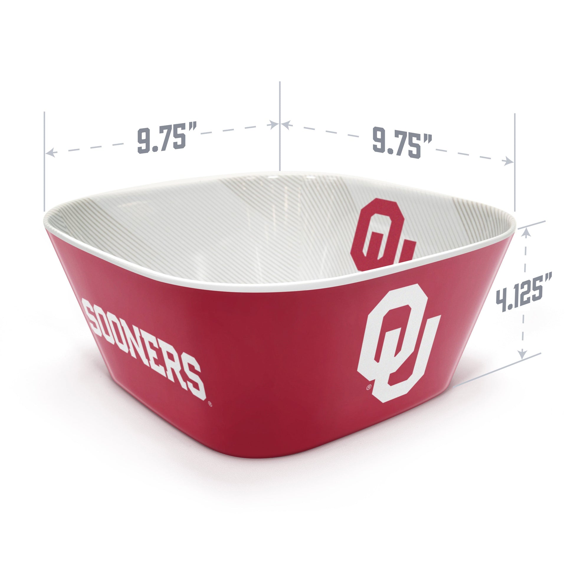 Oklahoma Sooners Large Party Bowl Alt 3