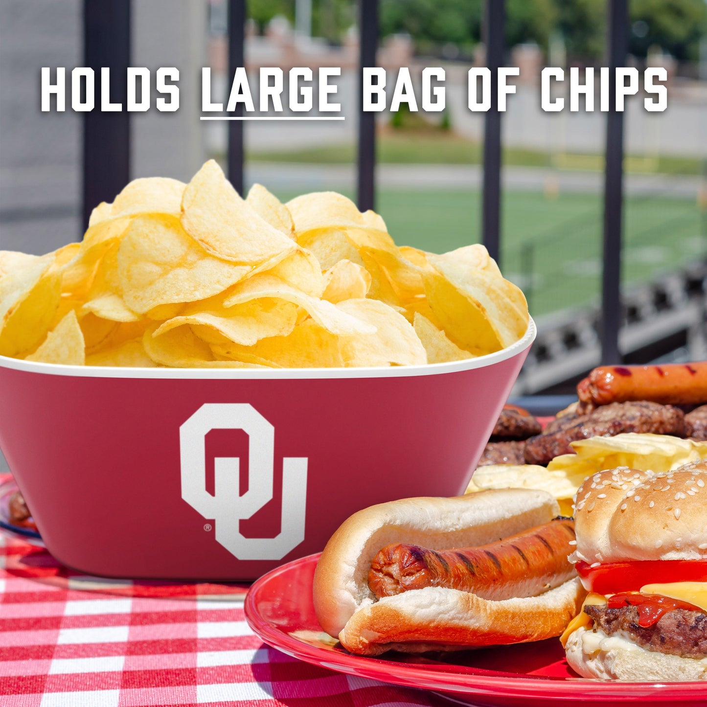 Oklahoma Sooners Large Party Bowl Alt 4
