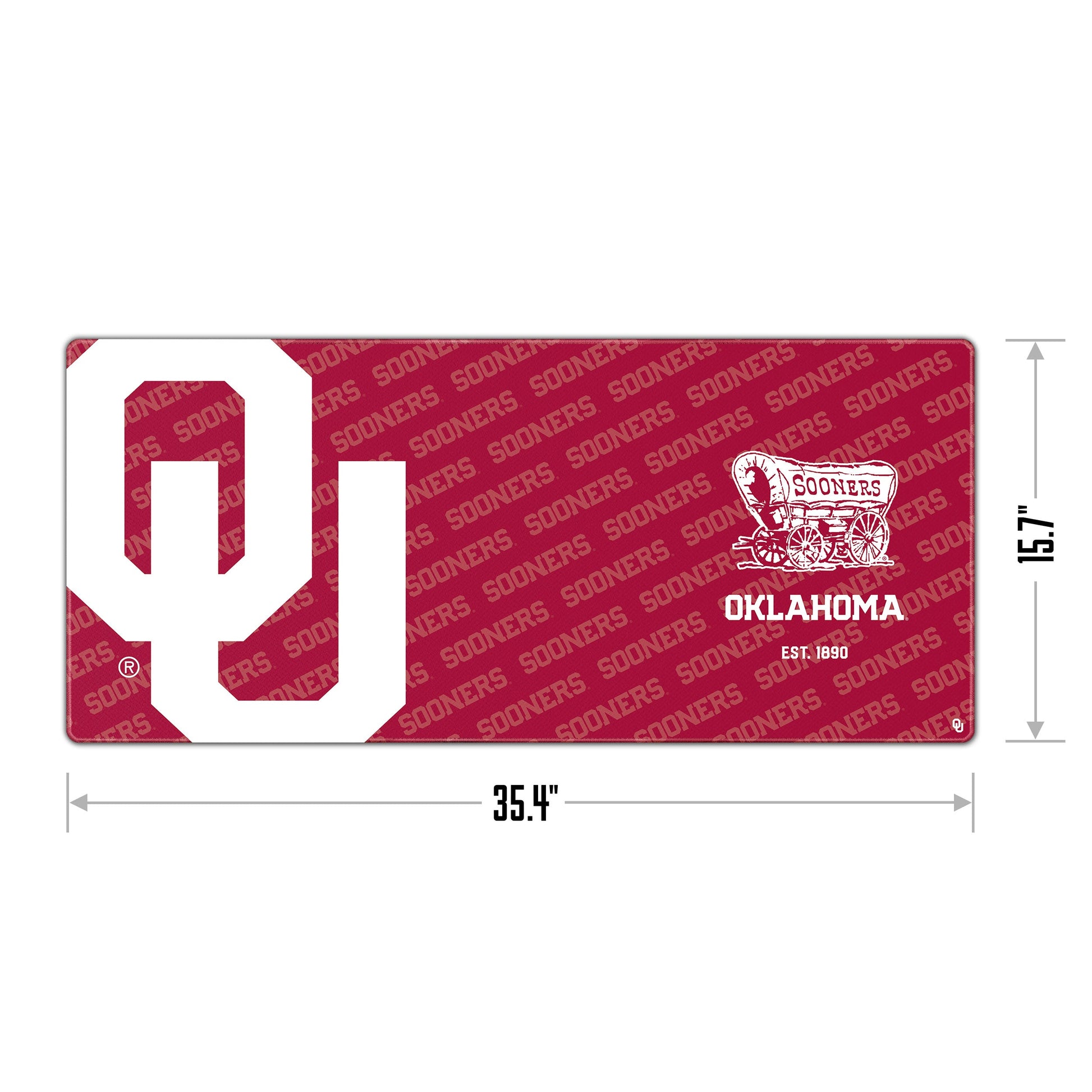 Oklahoma Sooners Logo Series Desk Pad Alt 1