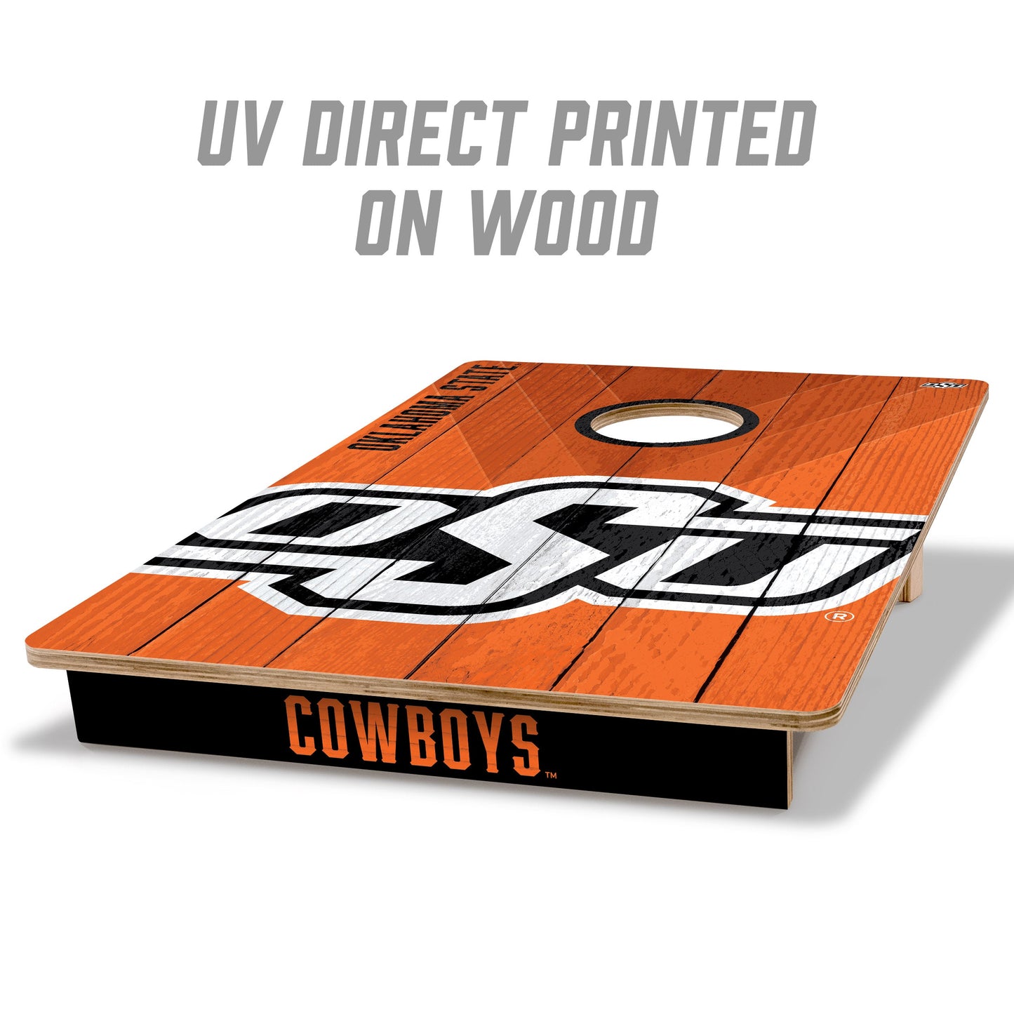 NCAA Oklahoma State Cowboys 2' X 3' All-Wood Cornhole Set - Alt 1