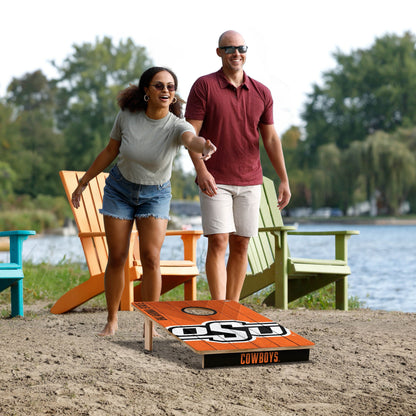 NCAA Oklahoma State Cowboys 2' X 3' All-Wood Cornhole Set - Alt 5
