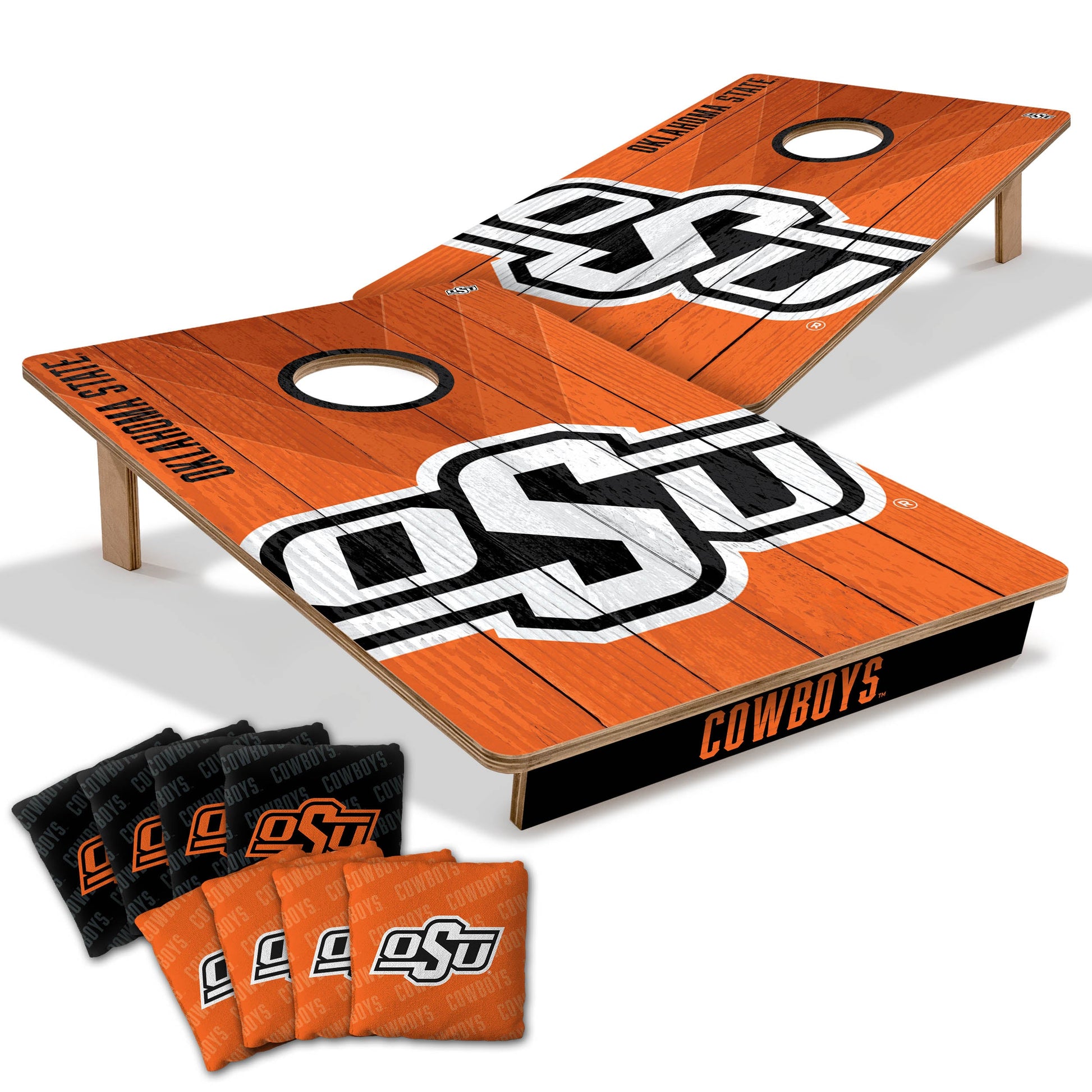 NCAA Oklahoma State Cowboys 2' X 3' All-Wood Cornhole Set-main