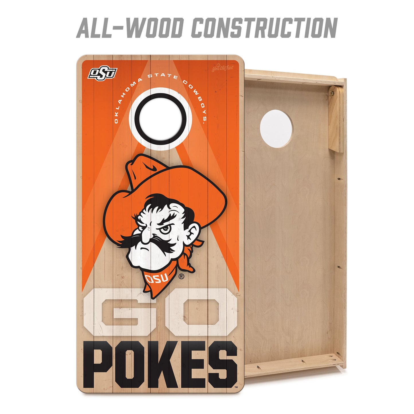 NCAA Oklahoma State Cowboys 2' x 4' Slogan Series Cornhole