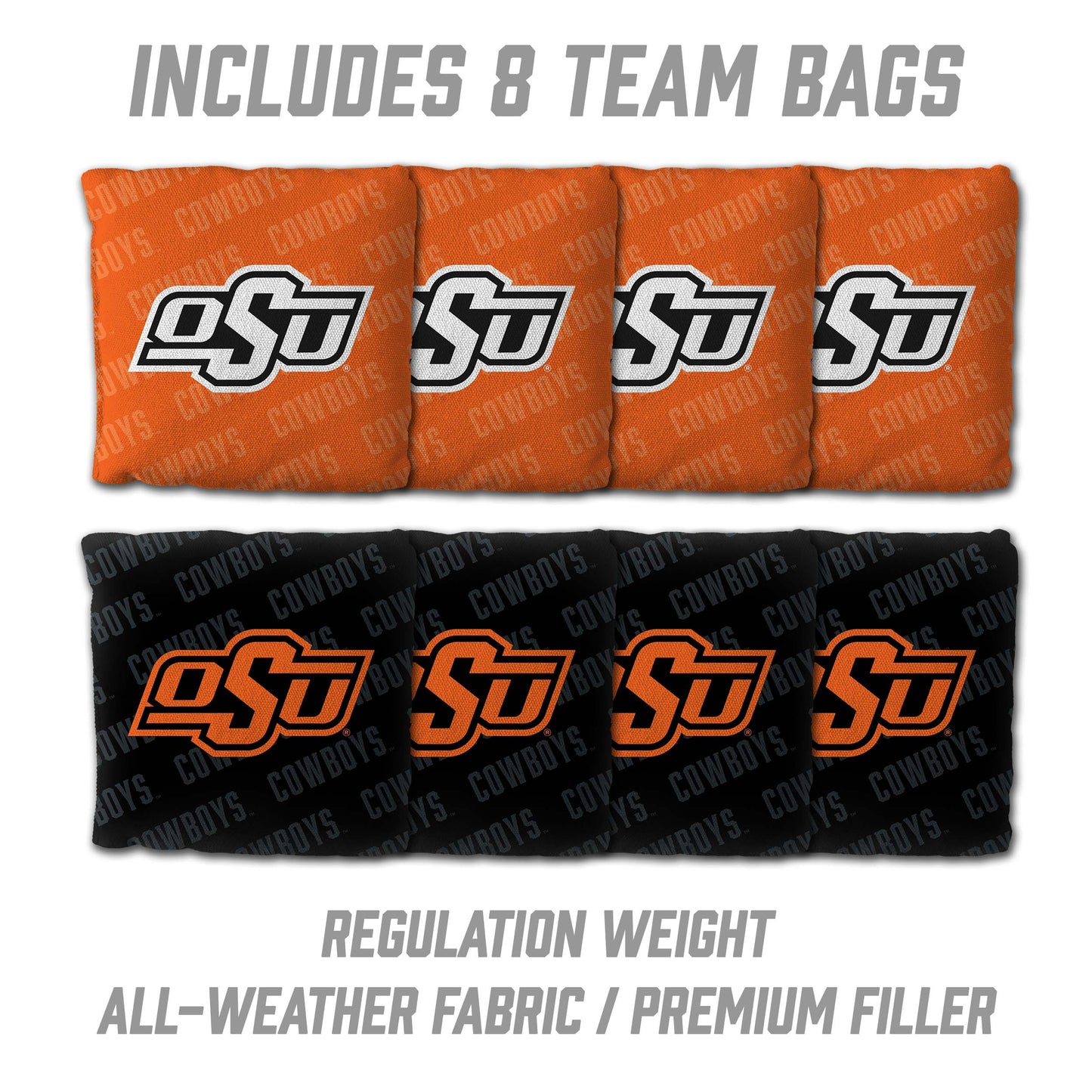 NCAA Oklahoma State Cowboys 2' x 4' Slogan Series Cornhole