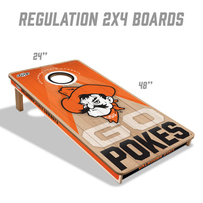 NCAA Oklahoma State Cowboys 2' x 4' Slogan Series Cornhole
