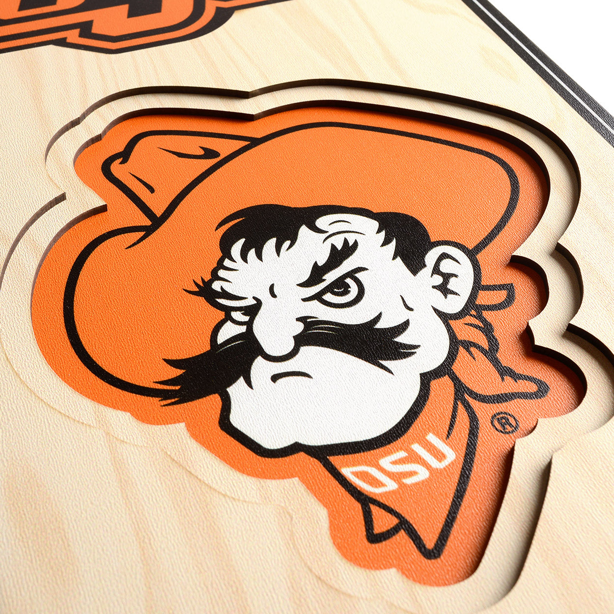 NCAA Oklahoma State Cowboys 3D Stadium Banner 8' X 32'