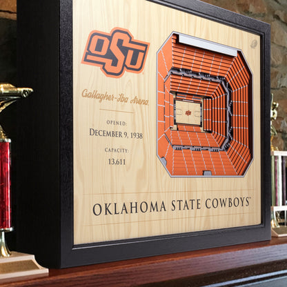 NCAA Oklahoma St Cowboys 25-Layer StadiumView Wallart