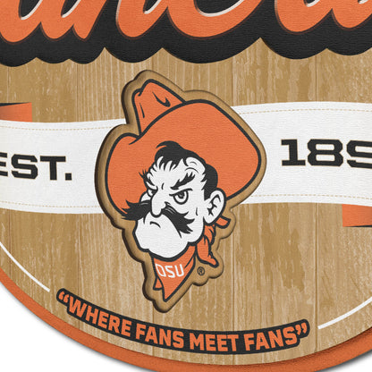 Oklahoma State Cowboys Fan Cave Sign Alt 3