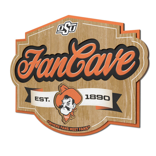 Oklahoma State Cowboys Fan Cave Sign