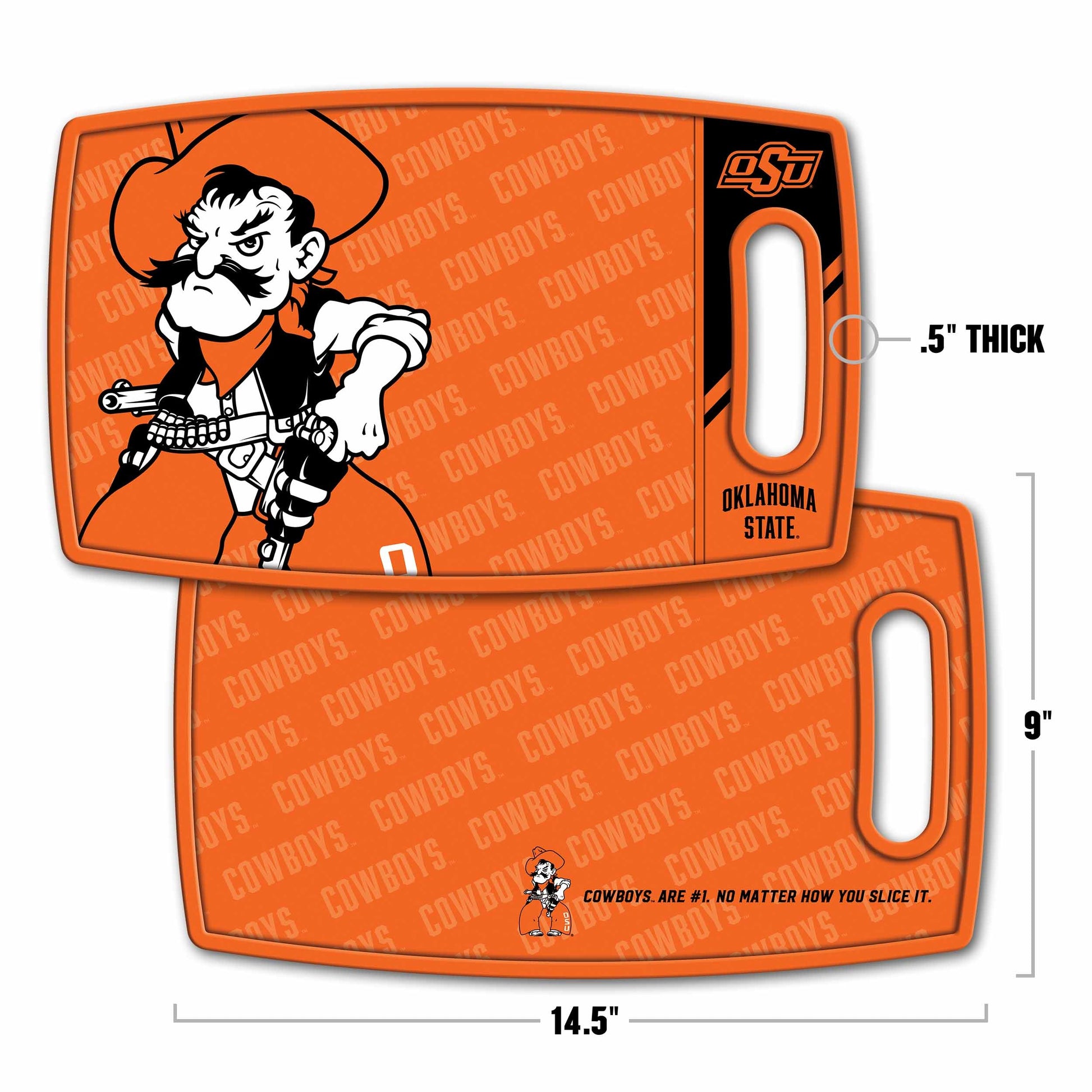 Oklahoma State Cowboys Logo Series Cutting Board Alt 1