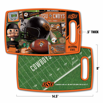 Oklahoma State Cowboys Retro Series Cutting Board Alt 1