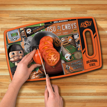 Oklahoma State Cowboys Retro Series Cutting Board Alt 3