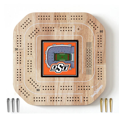 NCAA Oklahoma State Cowboys StadiumView Cribbage