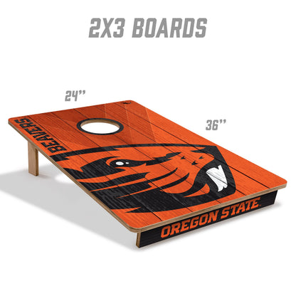 NCAA Oregon State Beavers 2' X 3' All-Wood Cornhole Set - Alt 4