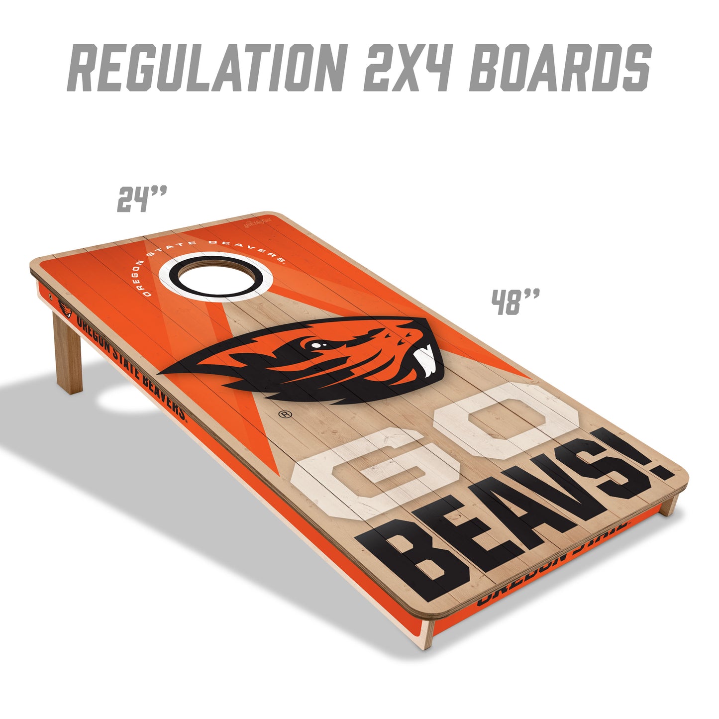 NCAA Oregon State Beavers 2' x 4' Slogan Series Cornhole