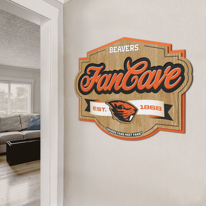 Oregon State Beavers Fan Cave Sign Alt 2