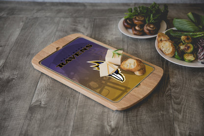 Baltimore Ravens - Billboard Glass Top Serving Tray